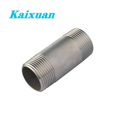 China Factory Supply Stainless Steel Sch40 Pipe Nipple Ss316 Difference Of Barrel Close Nipple For Industry